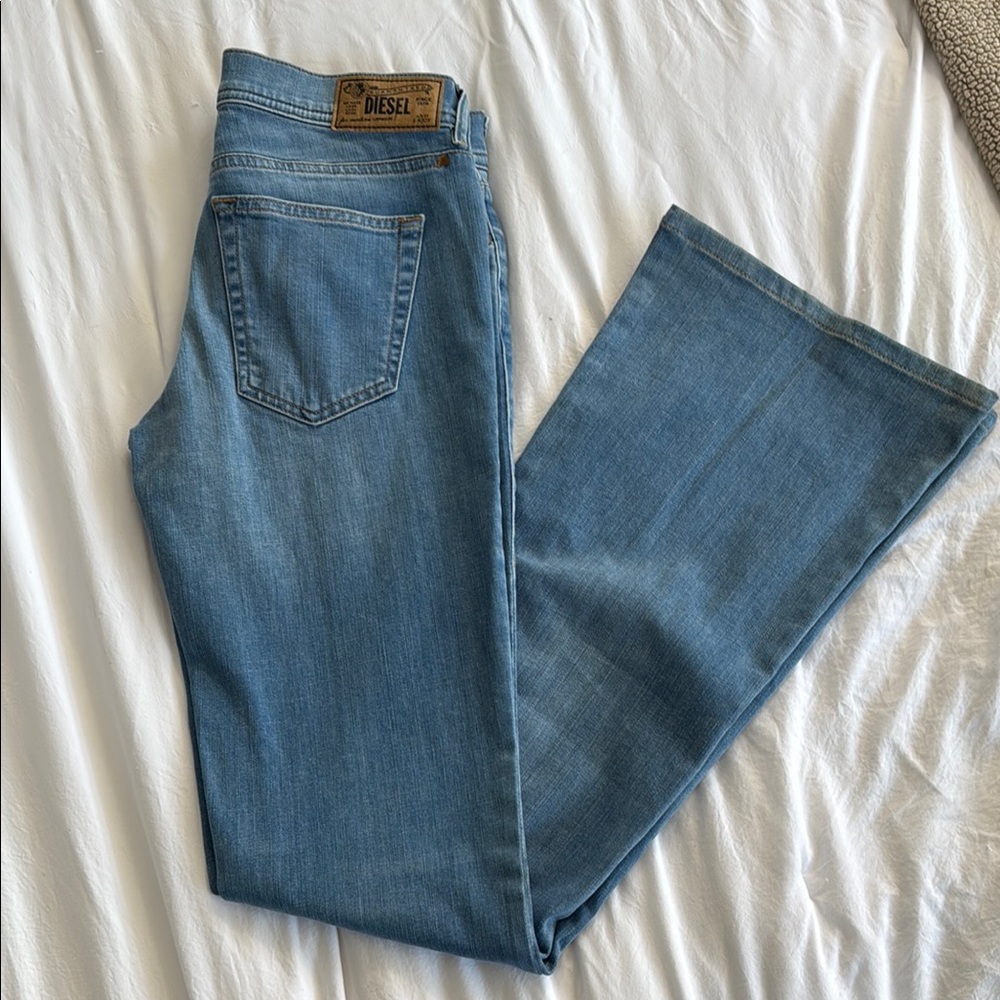 Diesel Blue Flare & Wide Leg Jeans